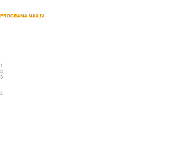 MATERIAL DE DIVULGACIÓN PROGRAMA MAX IV El Programa MAX IV, sucesor del Clásico MAX III, permite realizar uninforme correcto de la biometría hemática y de la médula ósea, así como almacenar los datos de hasta un millón de pacientes, recuperarlos, separarlos por prácticamente cualquier parámetro y exportarlos para realizar análisis estadísticos. Además, y a diferencia del MAX III, tiene PÁGINAS ESPECIALES para: 1 Informe de estudio anatomopatológico.
2 Perfil de hierro, vitamina B12 y ácido fólico.
3 Electroforesis de Hb, Hb A2 por cromatografía, Hb fetal, prueba de Kleihauer, Hb H, inducción de drepanocitos y hemoglobinas inestables (azul de cresilo, estabilidad al calor e isopropanol).
4 Estudios varios introducidos por el usuario. En resumen, un programa único que no debe faltar en el laboratorio de hematología. COSTO $5,000 m.n. 